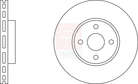 Apec Blue SDK6371 Brake Disc - 1
