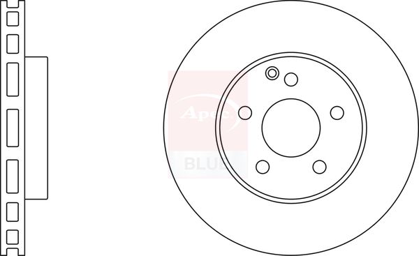 Apec Blue SDK6372 Brake Disc - 1