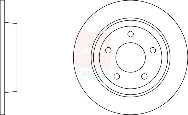 Apec Blue SDK6373 Brake Disc - 1