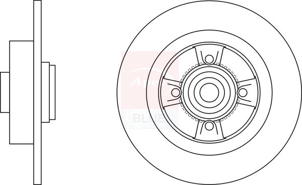 Apec Blue SDK6374 Brake Disc - 1