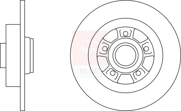 Apec Blue SDK6375 Brake Disc - 1