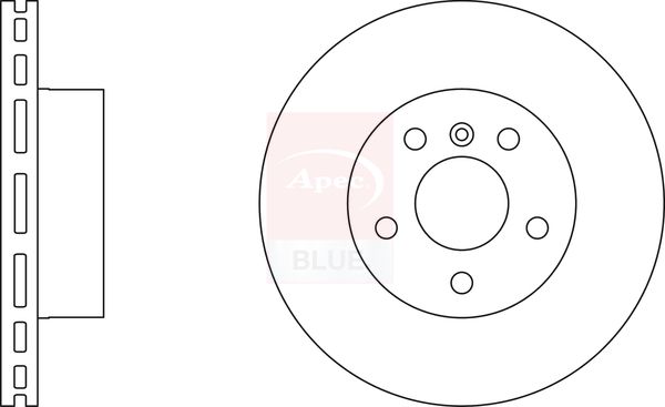 Apec Blue SDK6377 Brake Disc - 1