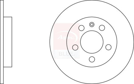 Apec Blue SDK6379 Brake Disc - 1