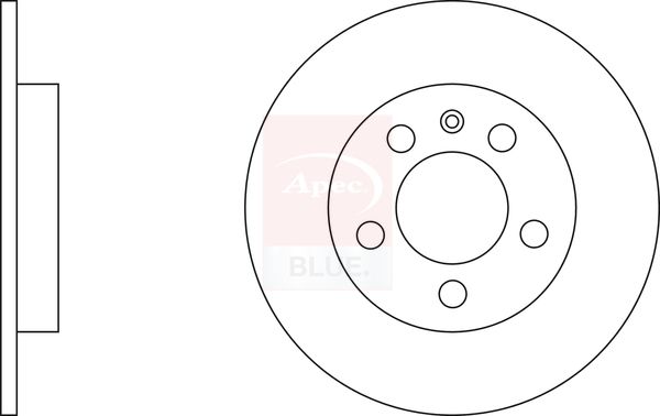 Apec Blue SDK6379 Brake Disc - 1