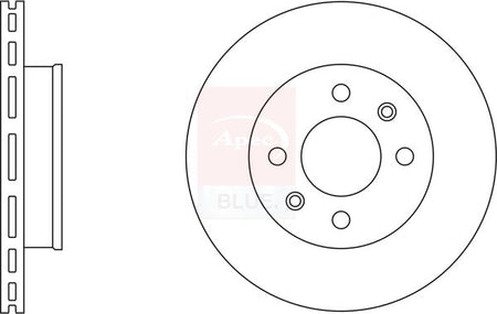 Apec Blue SDK6392 Brake Disc - 1