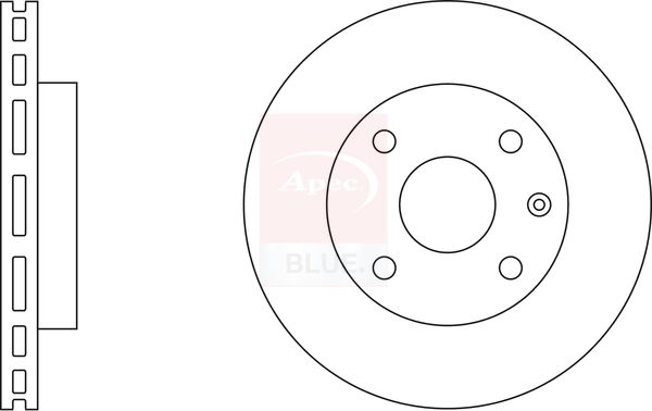 Apec Blue SDK6395 Brake Disc - 1