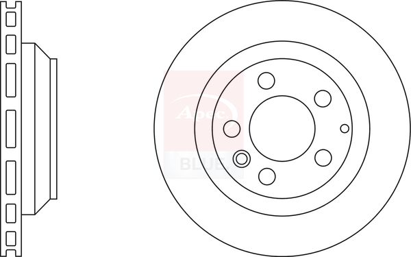 Apec Blue SDK6399 Brake Disc - 1