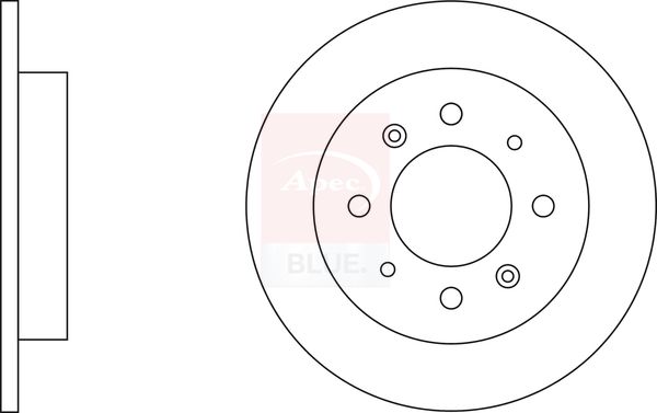 Apec Blue SDK6404 Brake Disc - 1