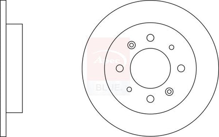Apec Blue SDK6404 Brake Disc - 1