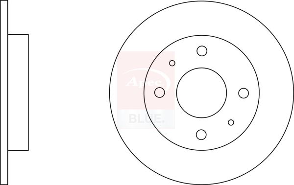 Apec Blue SDK6405 Brake Disc - 1