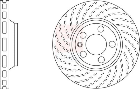 Apec Blue SDK6411 Brake Disc - 1