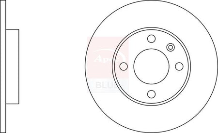 Apec Blue SDK6418 Brake Disc - 1