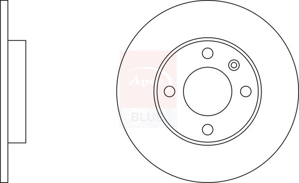 Apec Blue SDK6418 Brake Disc - 1