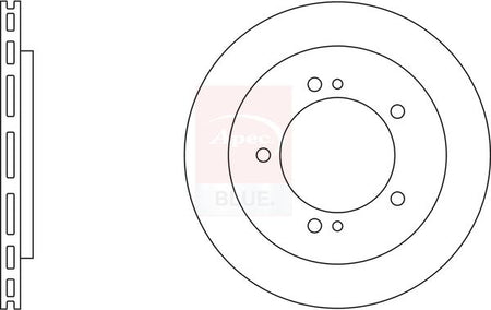 Apec Blue SDK6420 Brake Disc - 1