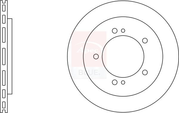 Apec Blue SDK6420 Brake Disc - 1