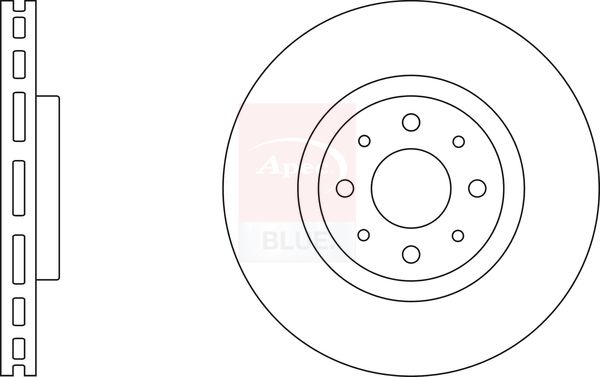 Apec Blue SDK6421 Brake Disc - 1