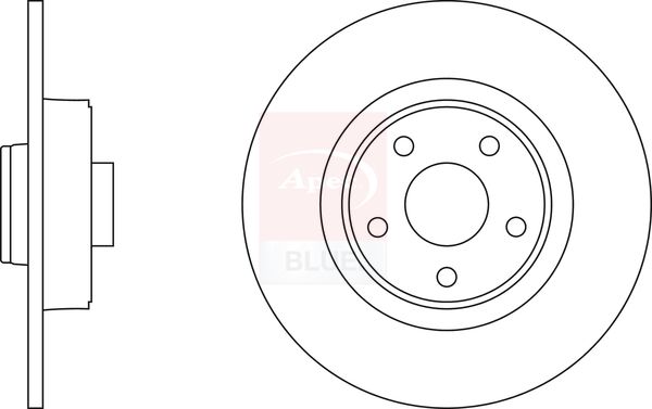 Apec Blue SDK6422 Brake Disc - 1