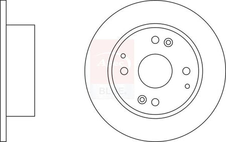 Apec Blue SDK6426 Brake Disc - 1