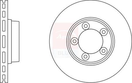 Apec Blue SDK6428 Brake Disc - 1