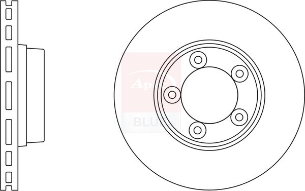 Apec Blue SDK6428 Brake Disc - 1