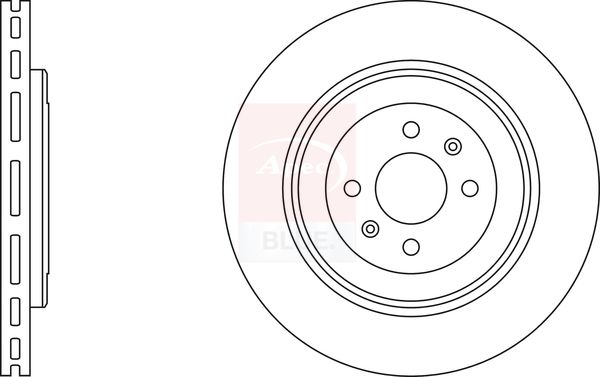 Apec Blue SDK6429 Brake Disc - 1