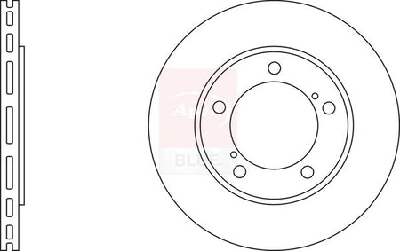 Apec Blue SDK6430 Brake Disc - 1