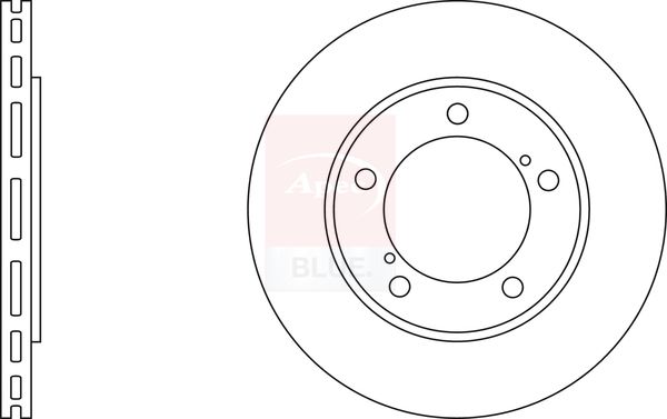 Apec Blue SDK6430 Brake Disc - 1