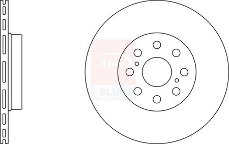 Apec Blue SDK6437 Brake Disc - 1