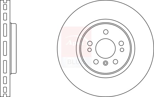 Apec Blue SDK6438 Brake Disc - 1