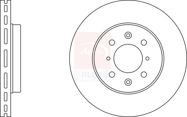 Apec Blue SDK6444 Brake Disc - 1