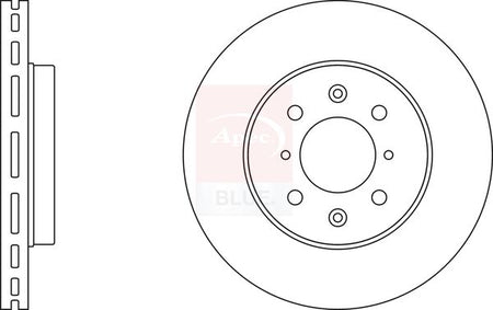 Apec Blue SDK6444 Brake Disc - 1