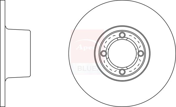 Apec Blue SDK6447 Brake Disc - 1