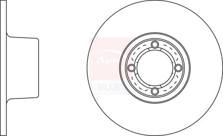 Apec Blue SDK6447 Brake Disc - 1