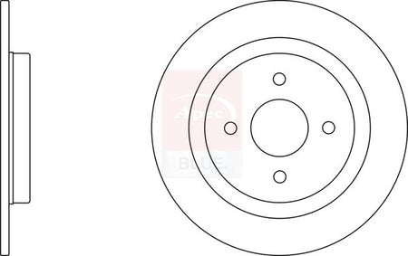 Apec Blue SDK6449 Brake Disc - 1
