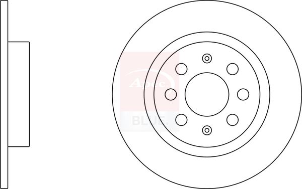 Apec Blue SDK6452 Brake Disc - 1