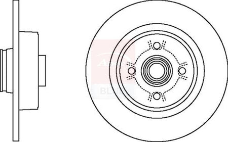 Apec Blue SDK6453 Brake Disc - 1
