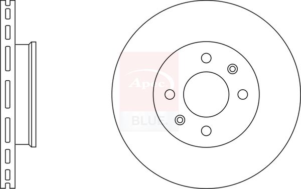 Apec Blue SDK6460 Brake Disc - 1