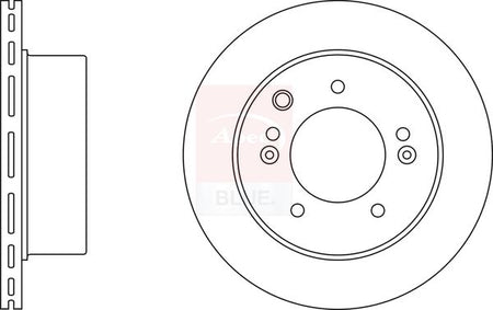 Apec Blue SDK6463 Brake Disc - 1