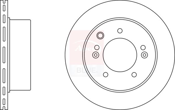 Apec Blue SDK6463 Brake Disc - 1