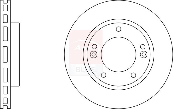 Apec Blue SDK6464 Brake Disc - 1