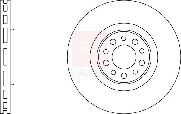 Apec Blue SDK6465 Brake Disc - 1