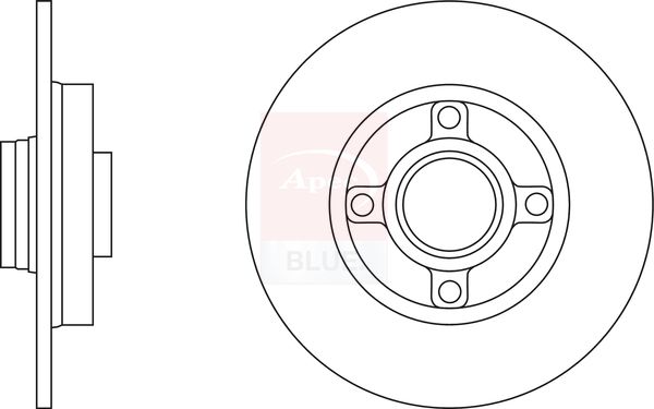 Apec Blue SDK6471 Brake Disc - 1