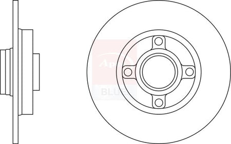 Apec Blue SDK6471 Brake Disc - 1