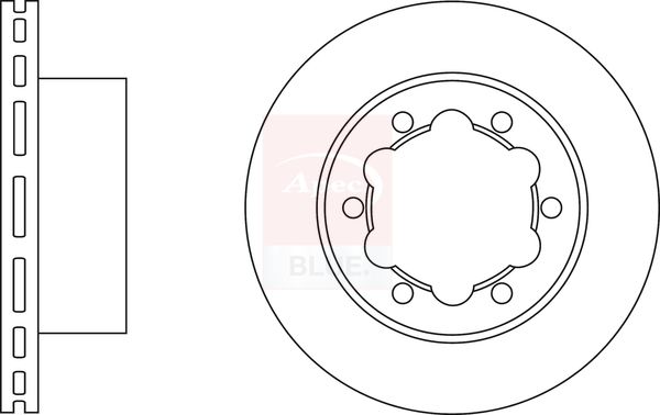 Apec Blue SDK6474 Brake Disc - 1