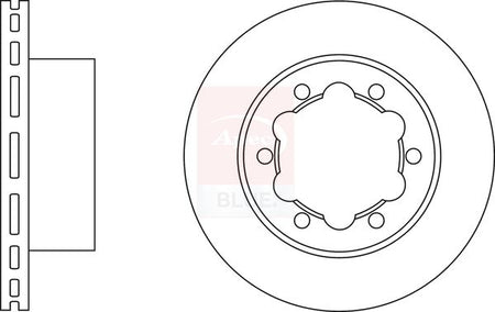 Apec Blue SDK6474 Brake Disc - 1