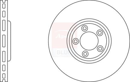 Apec Blue SDK6475 Brake Disc - 1