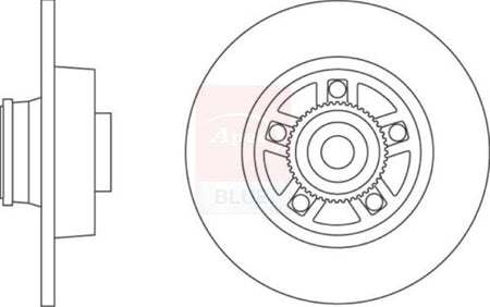 Apec Blue SDK6479 Brake Disc - 1