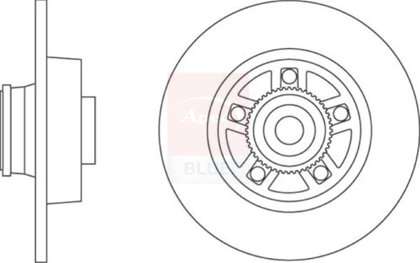 Apec Blue SDK6479 Brake Disc - 1