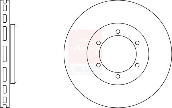 Apec Blue SDK6483 Brake Disc - 1