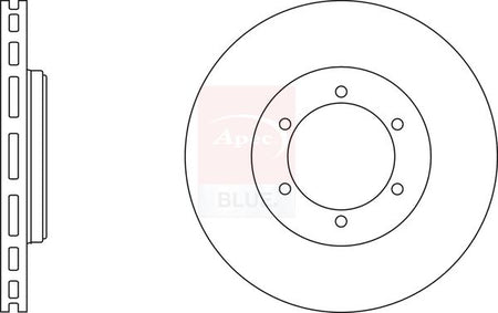 Apec Blue SDK6483 Brake Disc - 1